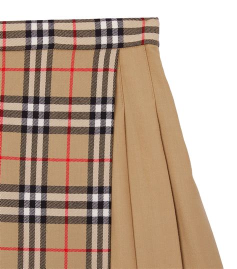 burberry vintage check pleated skirt|burberry pleated skirt harrods.